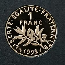 1 FRANC SEMEUSE 1993 BE BELLE EPREUVE 5309 Ex. FRANCE / UNC ISSUE DU COFFRET