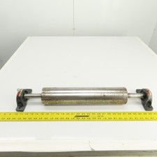 3.5 " Od X 16-1.9cm Plat Visage Convoyeur Queue Tambour Rouleau 1 " Axe W/Pillow