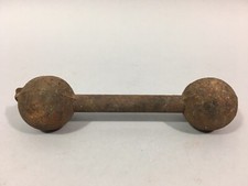 Ancien HALTÈRE 1 Kg Vintage FONTE Déco haltérophile musculation fitness