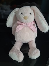 Peluche Doudou Lapin Rose Avec Noeud Papillon Atmosphera For Kids Ttbe 35 Cm