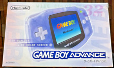 NINTENDO GAMEBOY ADVANCE MILKY BLUE  NTSC JAPANESE CIB OVP SERIAL MATCHING
