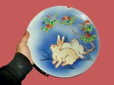 PLAT PORCELAINE DE CHINE A IDENTIFIER DECOR LAPINS