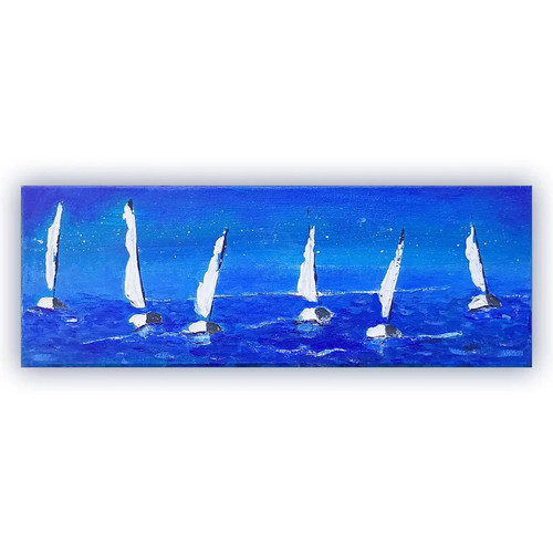 Tableau bateaux voiles - tableau, bateaux,