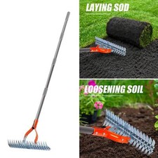 Râteau à foin pour déchaumage, nettoyage de la pelouse, ameublissement du