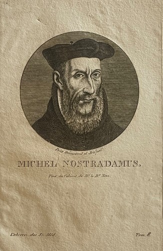 Nostradamus gravure originale - nostradamus,