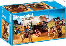 Playmobil Western Set 5248 Wagon couvert avec bandits raiders exclusif NEUF E...
