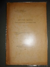 Gustave Chauvet petites notes d'archéologie charentaise n°2 Angoulême 1905