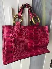 LUPO sac à main cuir rose fuchsia très original pour femme