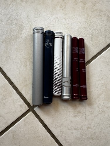 Lot tubes métal vides - vides, pour