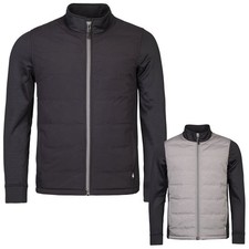 Veste résistante à l'eau doublée en polaire pour hommes fermeture éclair