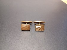 Bouton Manchette Plaquet Or Murat Vintage 70-80