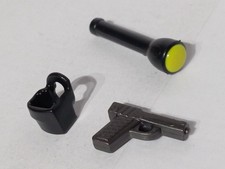 LOT PLAYMOBIL ÉTUI PISTOLET ET LAMPE DE POCHE CARTOUCHE POLICE AGENT SWAT...