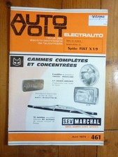 X19 Revue Technique Electronic Auto Volt Fiat