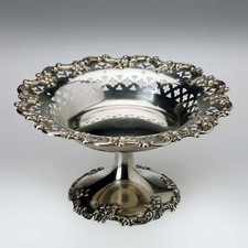 Bol Ancien Argent Sterling avec Marque États-Unis XIXe-XXe Siècle Original