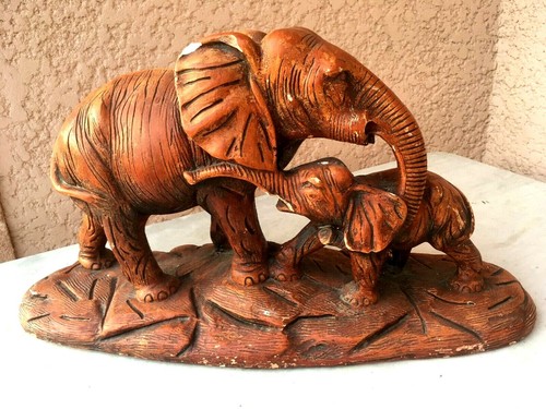 Ancienne sculpture animalière - sculpture,