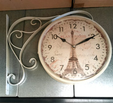 Horloge Murale Double Cadran