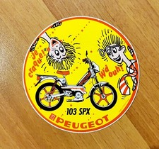 PEUGEOT 103 SPX Autocollant ancien 70’s vintage mobylette motoconfort motobecane