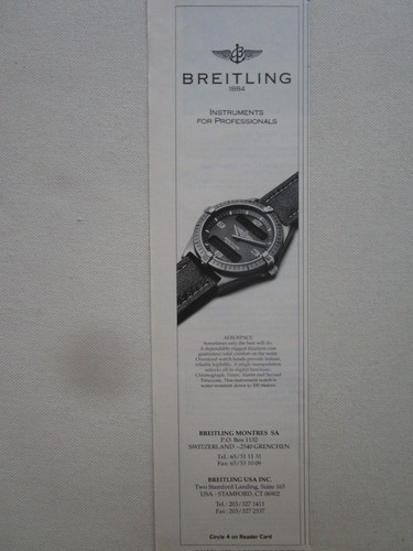 1991 pub montre breitling - 10/1991,