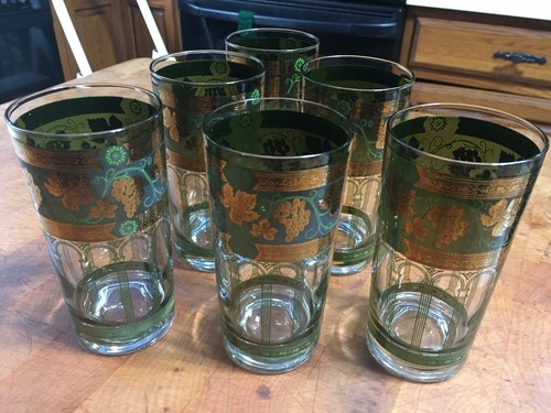 Vintage green gold gilded - 6,