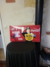 Rare plaque Publicitaire émaillée BOMBÉE COCA-COLA/Old BOMBO enameled plate