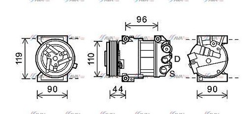 Compresseur climatisation fiat - compresseur,