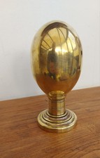 Ancienne boule de rampe d’escalier en laiton massif  Hauteur 15cm 