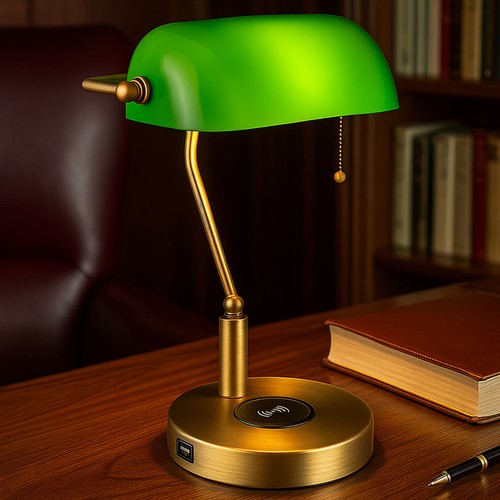 Lampe bureau banquier table - lampe,