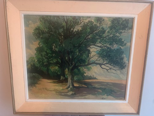 Tableau ancien paysage signé - ancien,