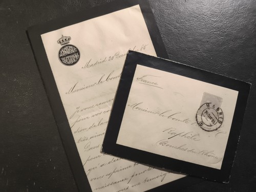1885 lettre autographe de - -,