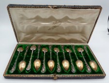 12 petites cuillères en argent massif poinçon minerve #5292#