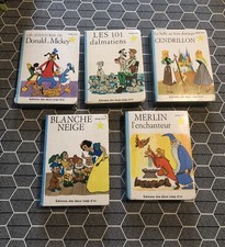 Lot 5 Mini Livres Editions Des Deux Coqs D’or. Collection Etoile D’or Disney.