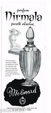 PUBLICITE ADVERTISING 105  1956  MOLINARD parfum   femme NIRMALA 2