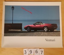 MVS VENTURI CABRIOLET 200 CV Prospectus Fr 12 pages 1989