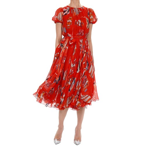 Dolce gabbana robe en soie - gabbana,