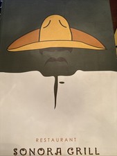 Menu Vintage Restaurant Sonora