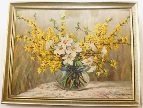 Image fleurs vase nature morte - image,