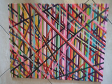 ZIG ZAG- TABLEAU AU SCOTCH DU PEINTRE VISTO