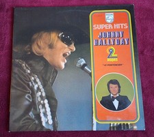 JOHNNY HALLYDAY : 2 Disques Vinyles LP 33T++SUPER HITS++LE PENITENCIER 