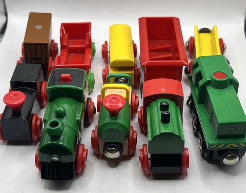 Brio wooden railway train lot - railway,
