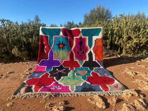 Tapis laine berbère - laine,
