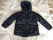 Manteau bouffant bleu marine fille Zara enfant taille 10 ans