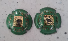 capsule champagne TAITTINGER a encoche n°12b vert 32mm ( a gauche )