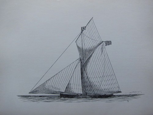 1936 voile bateau - 1936, ~