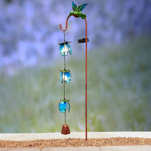 Solar led lighted hummingbird - led,