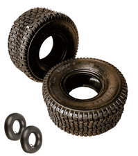 2 X Pneus 2x Tuyau 15x6.00-6 4PR Tondeuse Autoportée Tracteur Racleur à Neige