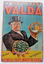 PLAQUE METAL VINTAGE 20X30