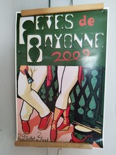 Rare ancienne affiche fête de