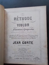PARTITION ANCIENNE - JEAN CONTE - METHODE DE VIOLON