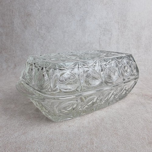 Beurrier ancien verre presse - verre,