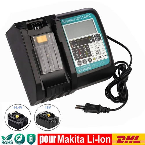Chargeur 18v pour makita - 14,4v,